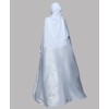Metallic 3Pc Set Abaya- White Gold