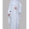 Regal 3 Pc Set Abaya - Cream