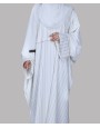 Regal 3 Pc Set Abaya - Cream