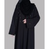 Star 3 Pc Set Abaya - Black