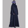 Star 3 Pc Set Abaya - Midnight Blue