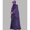 Barish 4 Pc Set Abaya - Purple