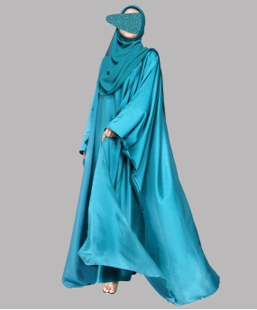 Barish 4 Pc Set Abaya - Teal