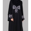 Bow Abaya 4 Pc Set