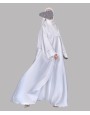 Abaya 4 Pc Set - White