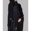 Bisht 4 Pc Set Abaya - Gold