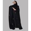 Bisht 4 Pc Set Abaya - Gold