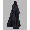 Bisht 4 Pc Set Abaya - Black