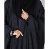 Bisht 4 Pc Set Abaya - Black