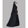 Bisht 4 Pc Set Abaya - Black