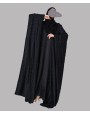 Bisht 4 Pc Set Abaya - Black