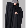 Bisht 4 Pc Set Abaya - Black