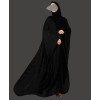 Bisht 4 Pc Set Abaya - Black