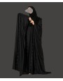 Bisht 4 Pc Set Abaya - Black