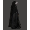 Bisht 4 Pc Set Abaya - Black