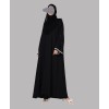 Pearl Abaya 4 Pc Set - Black