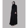 Pearl Abaya 4 Pc Set - Black