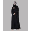 Pearl Abaya 4 Pc Set - Black