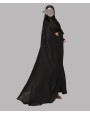 Daliya 4 Pc Set Abaya - Black