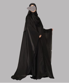 Daliya 4 Pc Set Abaya - Black