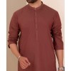 MEN KURTA PLAIN BROWN