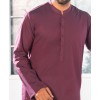 MEN KURTA PLAIN MAROON