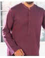 Men Kurta - Maroon