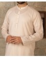 Men Kurta - Peach