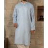 MEN KURTA PLAIN SKY BLUE