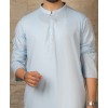 MEN KURTA PLAIN SKY BLUE