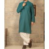 MEN KURTA SEMI FORMAL GREEN