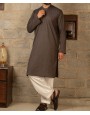 Men Kurta - Dark Brown