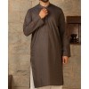 Men Kurta - Dark Brown