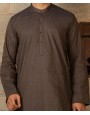 Men Kurta - Dark Brown