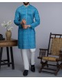 Men Kurta - Blue