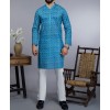 Men Kurta - Blue
