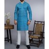 MEN KURTA CASUAL BLUE