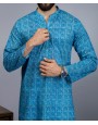 Men Kurta - Blue