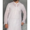 MEN KAMEEZ SHALWAR PLAIN WHITE