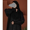 Abaya  (Front Zip)  - Black