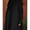 Abaya  (Front Zip)  - Black