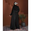 Abaya  (Front Zip)  - Black