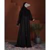 Abaya  (Front Zip)  - Black