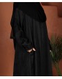Abaya (Sleeve Lace) - Black