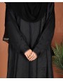 Abaya (Sleeve Lace) - Black