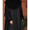 Abaya  (Sleeve Lace)  - Black