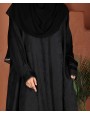 Abaya (Sleeve Lace) - Black