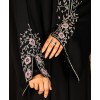 Hand Work Abaya 4 Pc - Black
