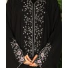 Hand Work Abaya 4 Pc - Black