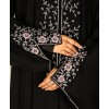 Hand Work Abaya 4 Pc - Black